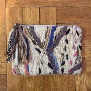 Jasper and Jeera Artisanal woven clutch